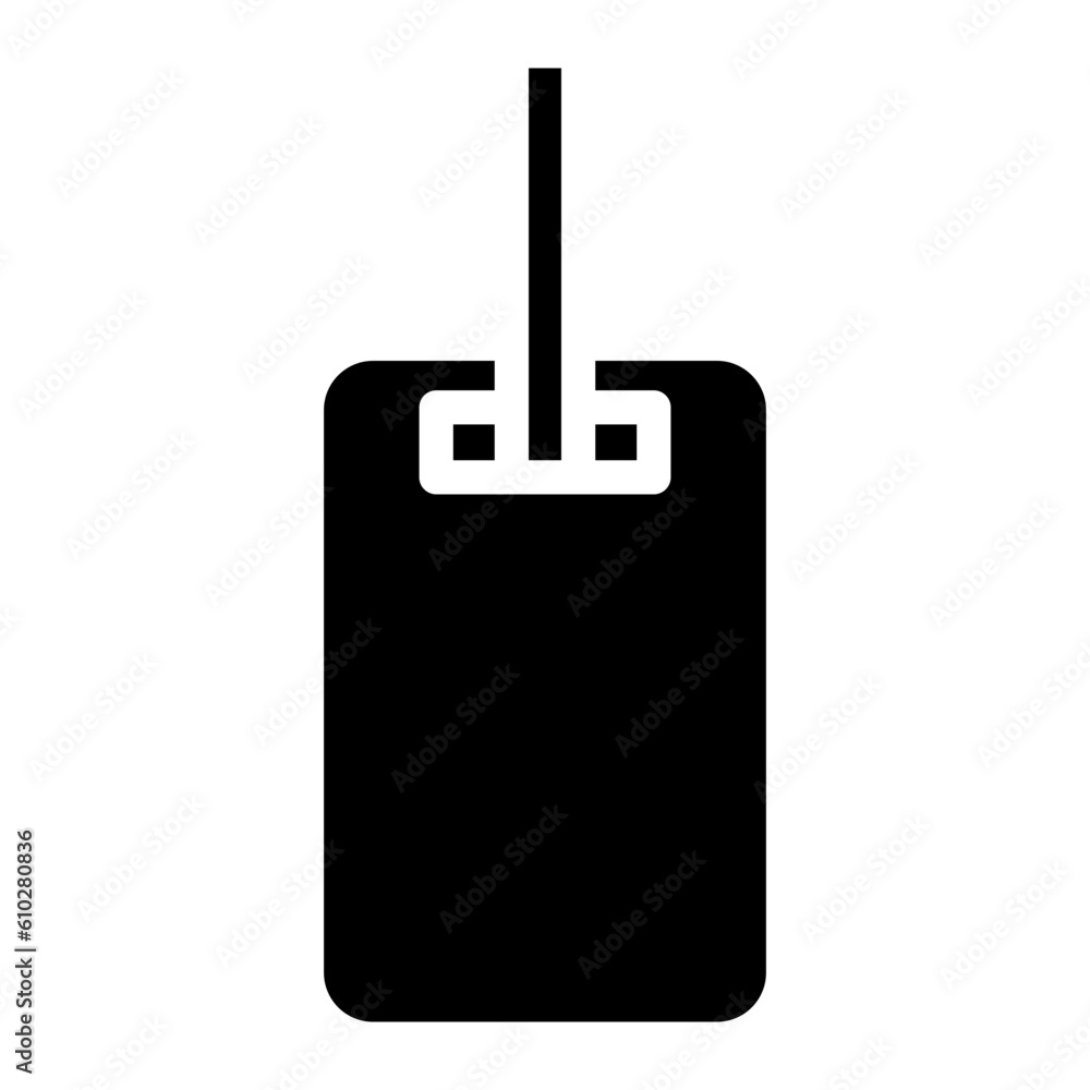 Obraz premium id card glyph 