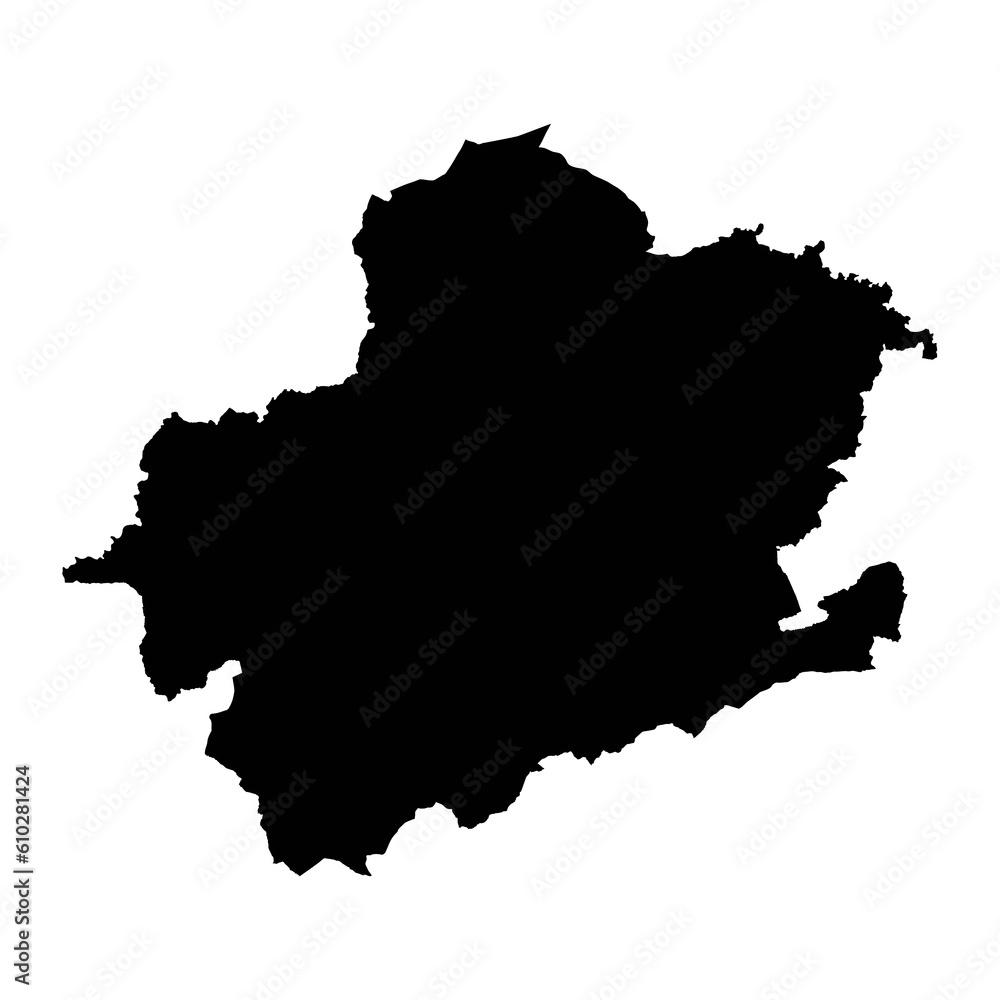 District of Montgomeryshire map, district of Wales. Vector illustration.