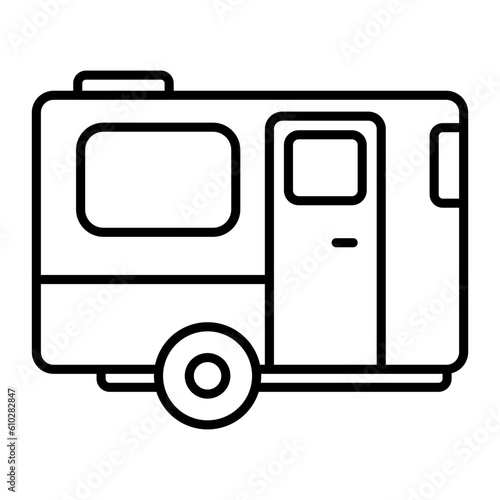 Picnic Van Outline Icon