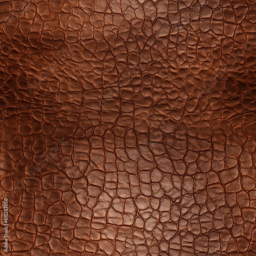 Rough brown leather texture, seamless tile