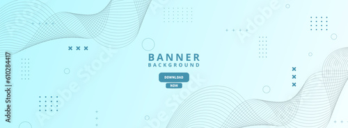 Banner background,trendy style, geometric, gradation blue and white, Memphis,eps 10