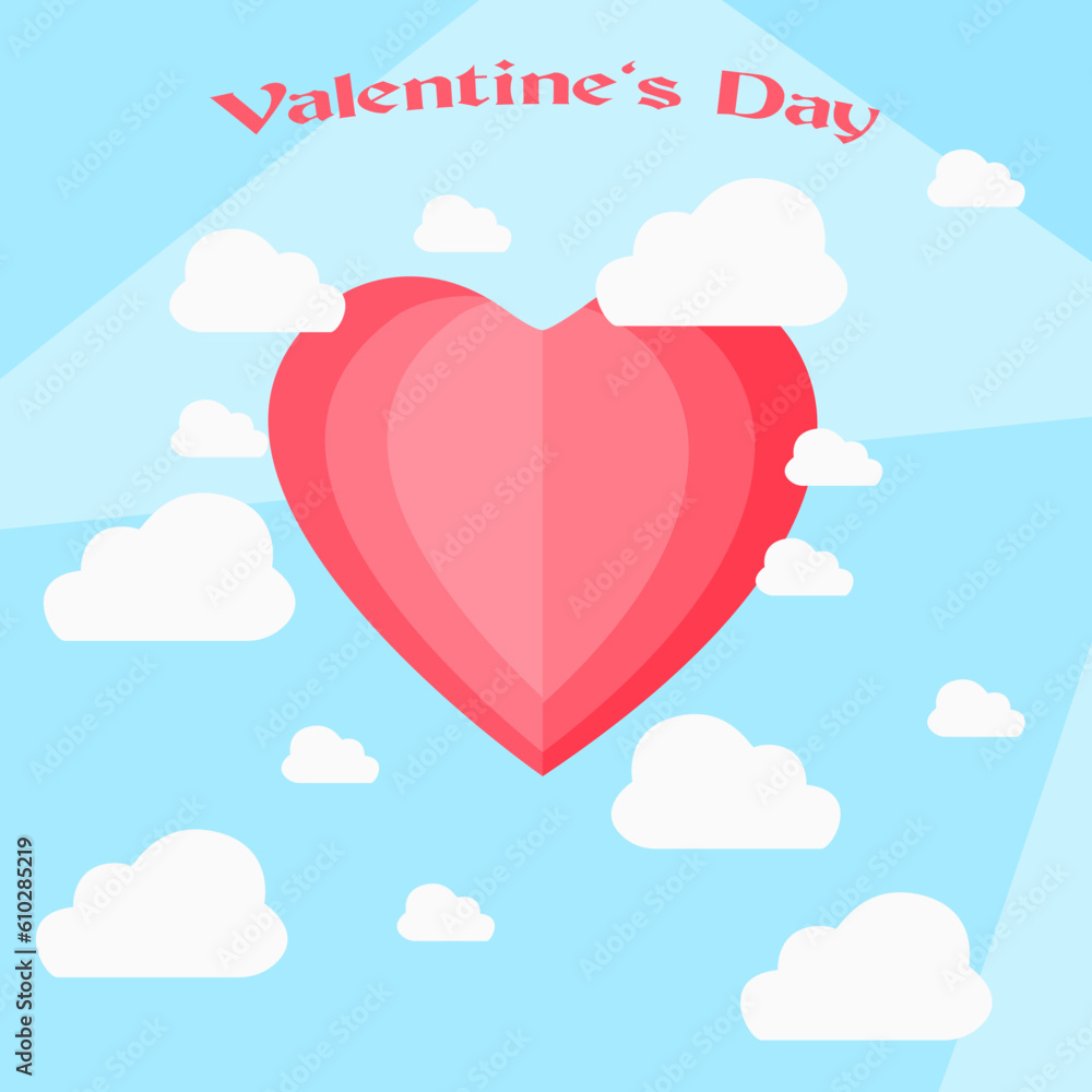 concept of love, valentine day, vector illustration