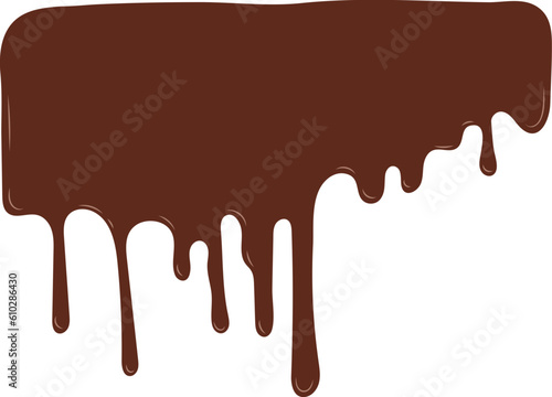 melted chocolate dripping