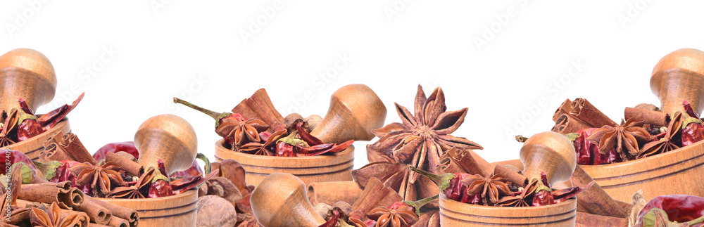 Frame spices isolated Frame spices isolated