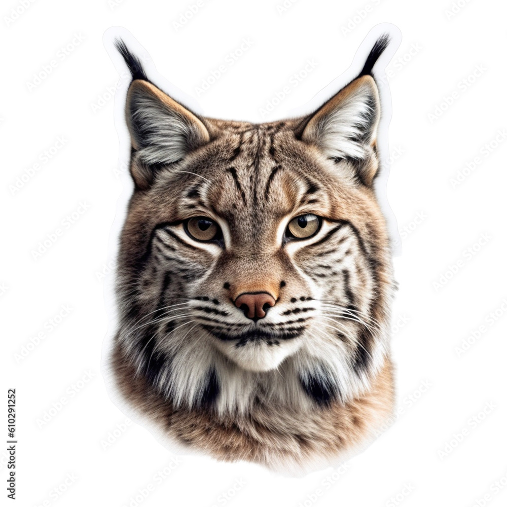 Obraz premium lynx character sticker