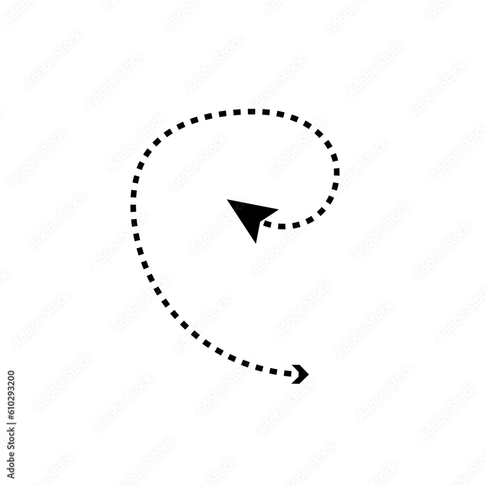 Arrow Dashed Line Arrow Dashed Line