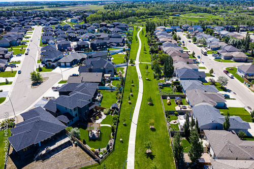 Cannam Park in the city of Saskatoon  Saskatchewan  Canada