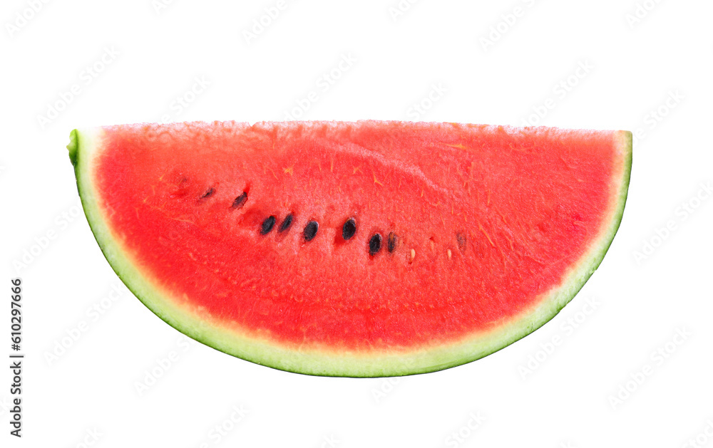 Sliced of watermelon isolated on transparent png