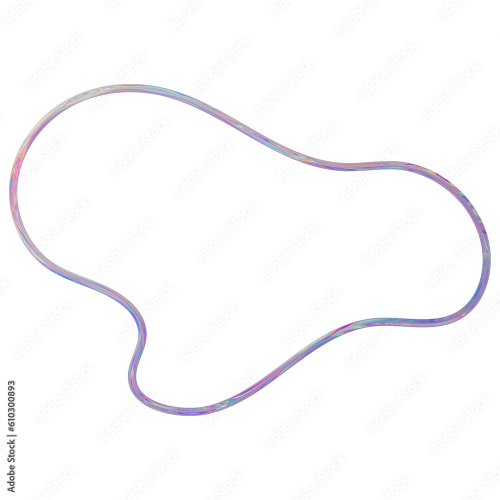 Holographic geometric neon element Holographic geometric neon element