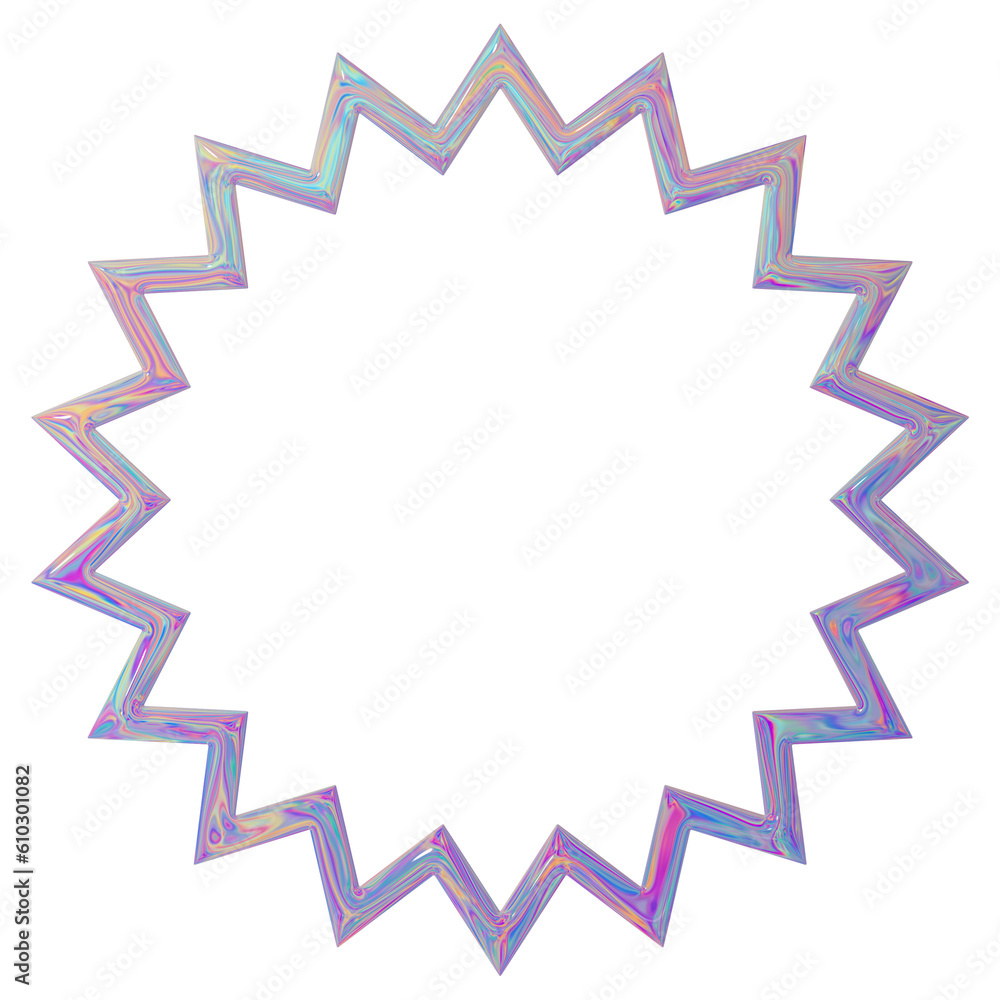 Holographic geometric neon element Holographic geometric neon element