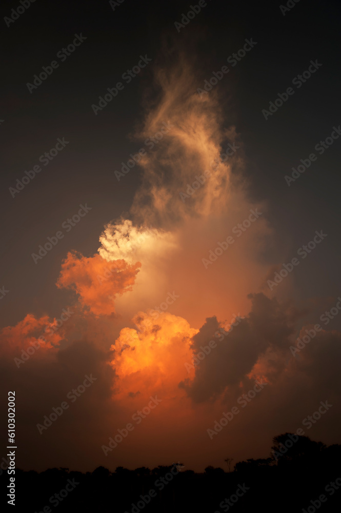 sunset in the clouds