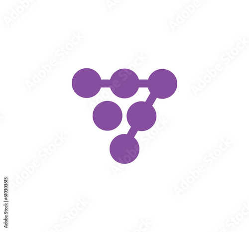 Triangle concept for the logo of a business company specialized in cyber security and technology