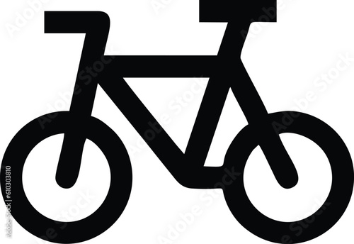 bicycle logo design black and white. Hybrid cycling vehicle. Healthy vehicle.