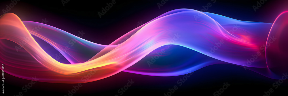 Dynamic Holographic Design: Abstract Fluid 3D Render with Neon Curved Wave for Stunning Visuals Dynamic Holographic Design: Abstract Fluid 3D Render with Neon Curved Wave for Stunning Visuals