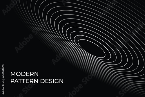 3D modern oval pattern design illustration, triangle pattern modern scifi design, oval background spiral design