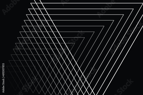 3D pattern design illustration, triangle pattern modern scifi design