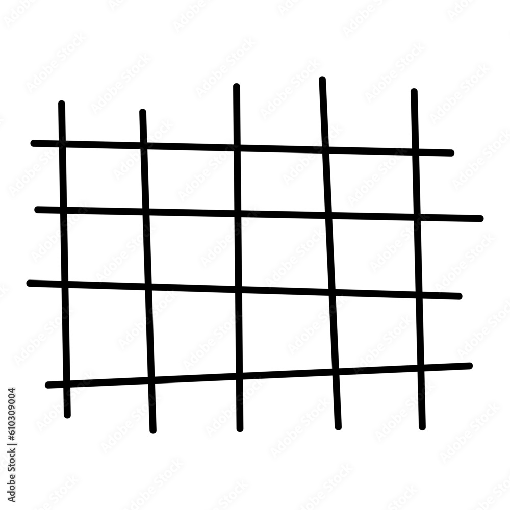 Handdrawn Grid Shape Handdrawn Grid Shape