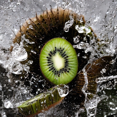 kiwi in water
