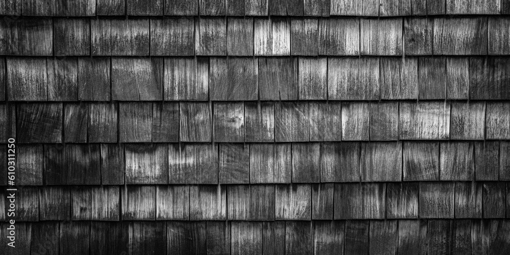 Rustic weathered Cape Cod-style cedar sidings, black and white colors Rustic weathered Cape Cod-style cedar sidings, black and white colors