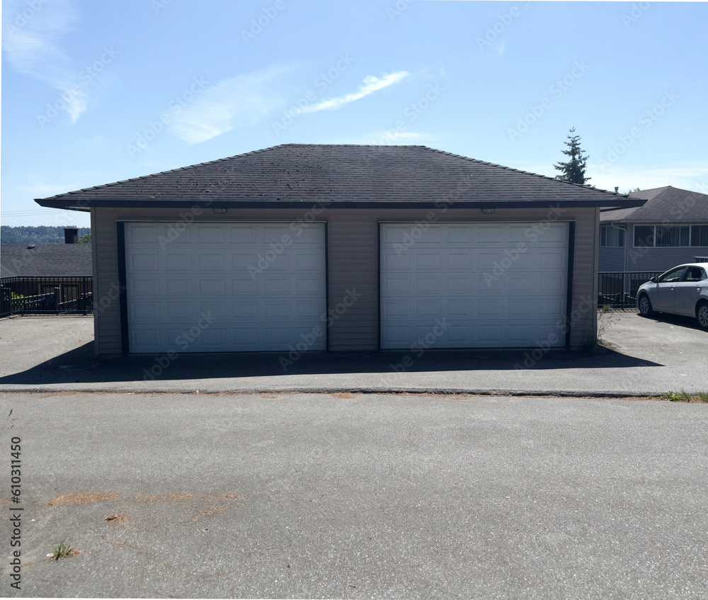 Naklejka premium Plain garage