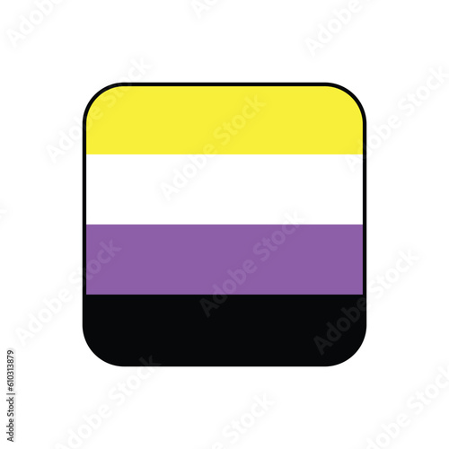 Free Download vector lgbt flag, LGBTQ+ flag, Nonbinary Pride Flag - GFXLoad
