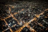 Landscape of Futuristic Sci-Fi Capital city and building, Night city, Cyber punk, AI generated