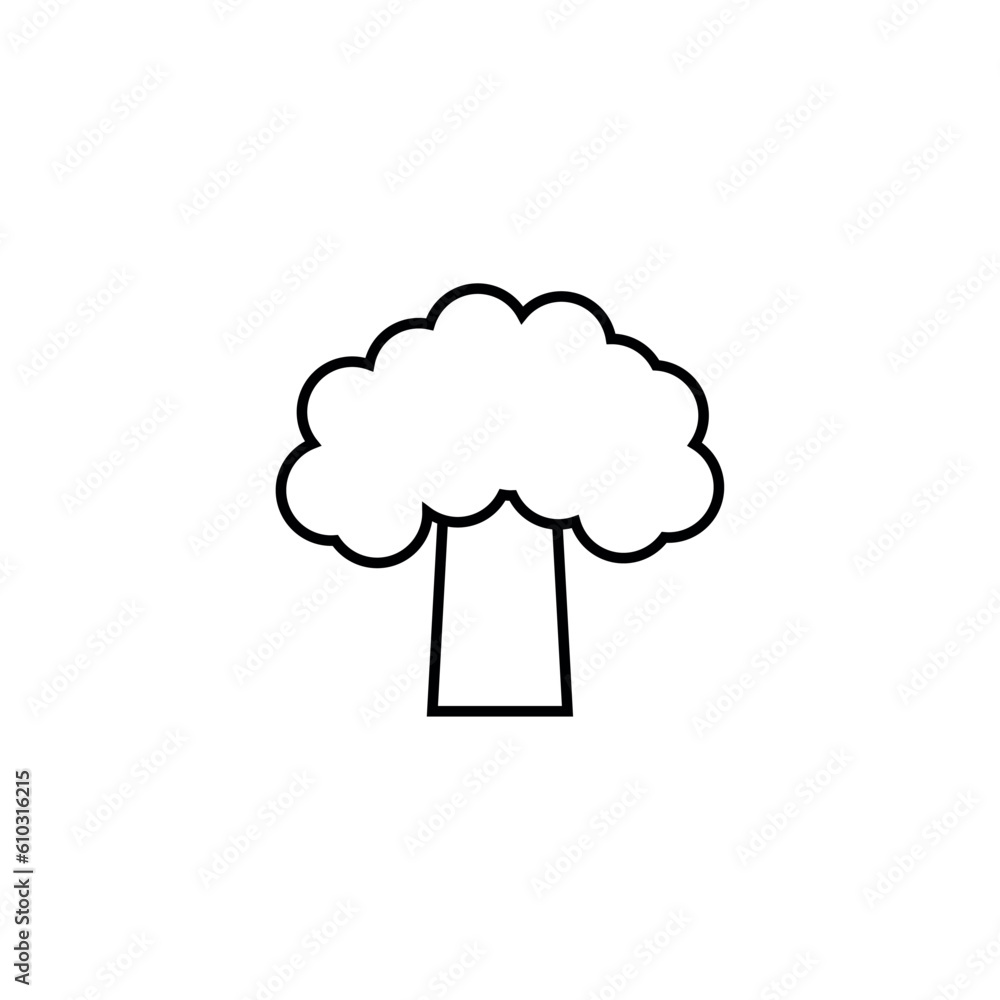 Tree line icon, logo vector Tree line icon, logo vector