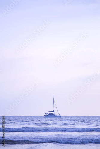 A lonely yacht in the ocean. Sri Lanka © Mike Uteshev