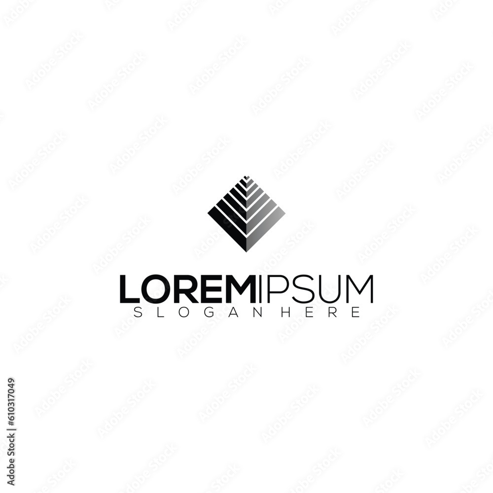 logo design diamond Black white vector gradient logo design diamond Black white vector gradient