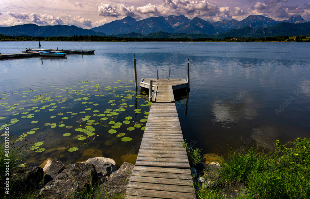 Obraz premium Hopfensee im Allgäu 2023