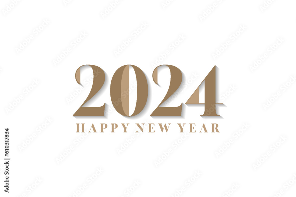 happy new year 2024, with retro style numbers, for poster, calendar happy new year 2024, with retro style numbers, for poster, calendar