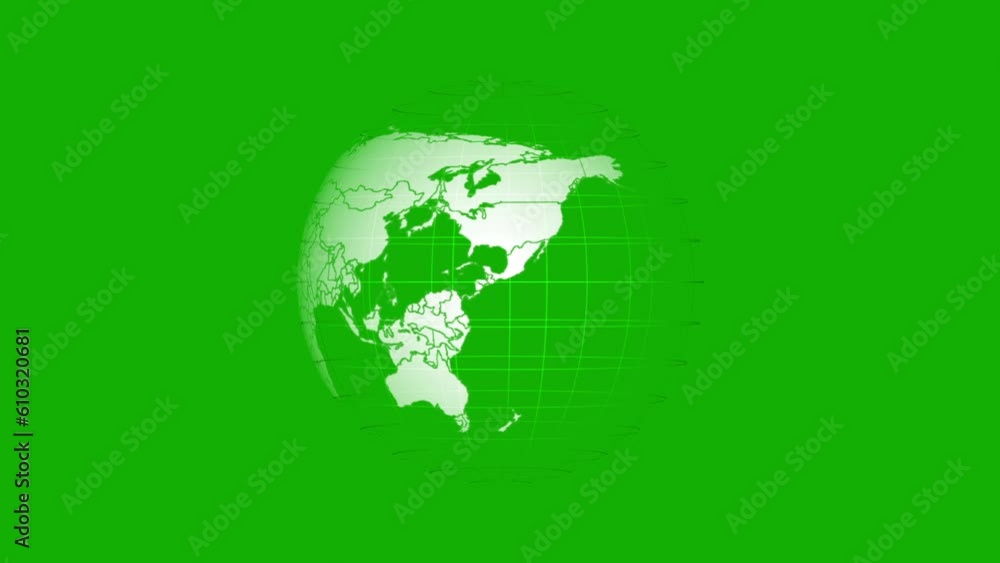 Abstract background with rotation of light Earth Globe from glass. Animation of seamless loop. Abstract background with rotation of light Earth Globe from glass. Animation of seamless loop.