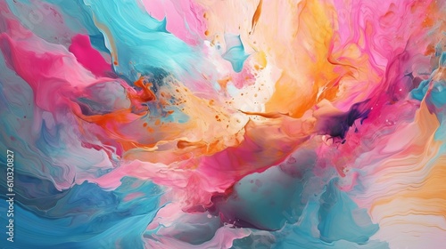 Colorful Calligraphic Abstractions: A Fusion Of Technology And Art photo