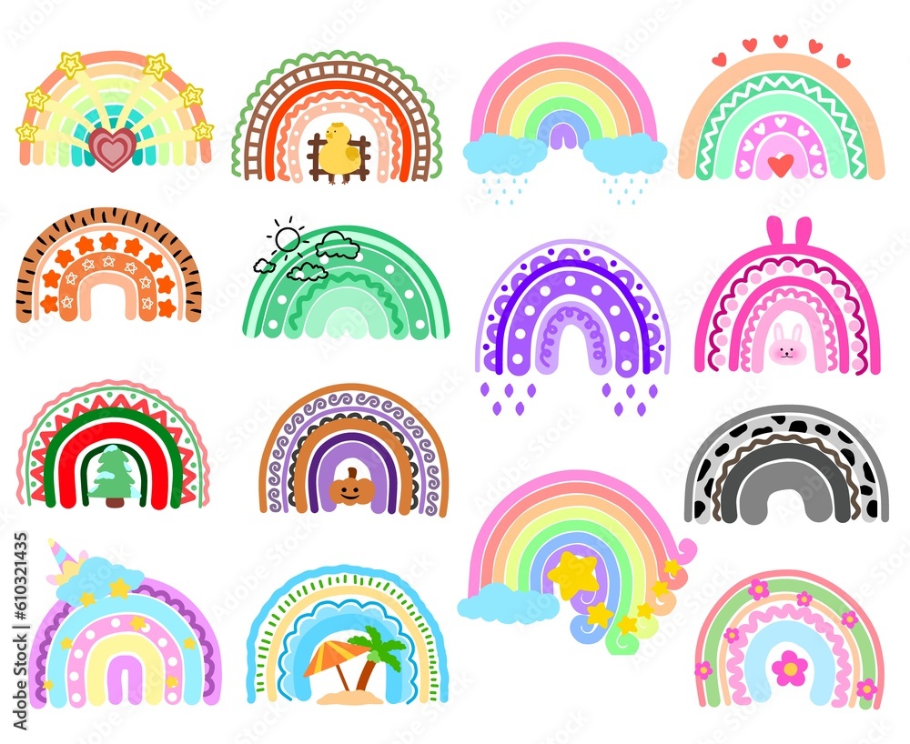 Rainbow set Rainbow set
