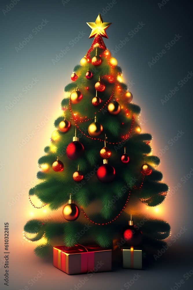 christmas tree with gifts christmas tree with gifts