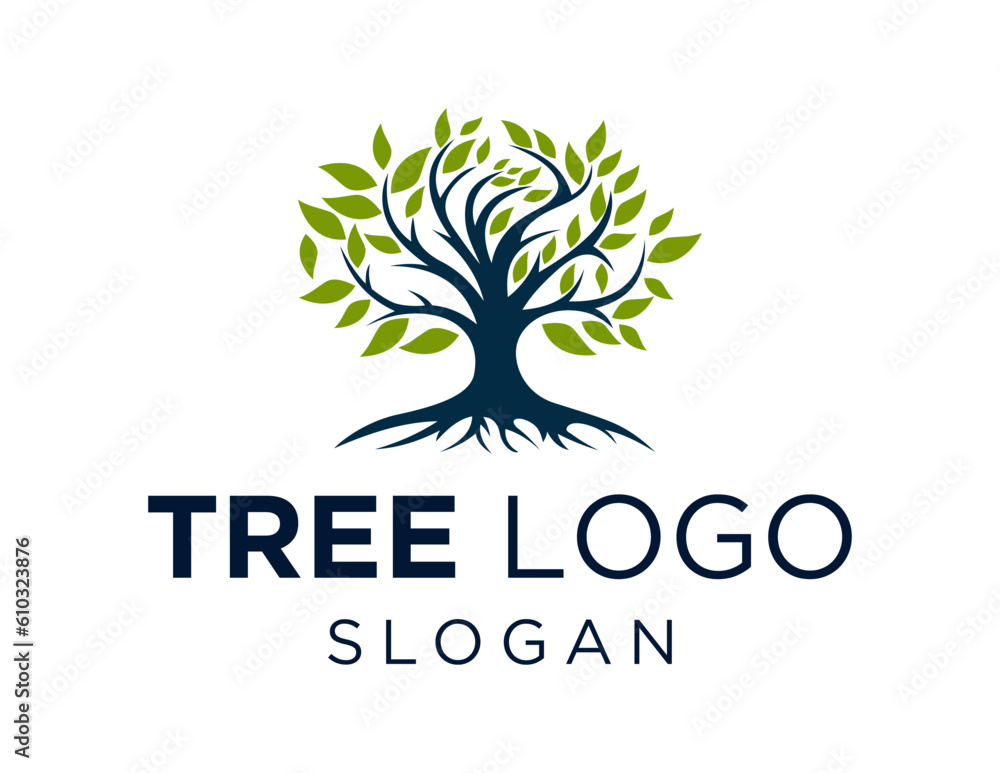 Obraz premium Logo about Tree on a white background. created using the CorelDraw application.