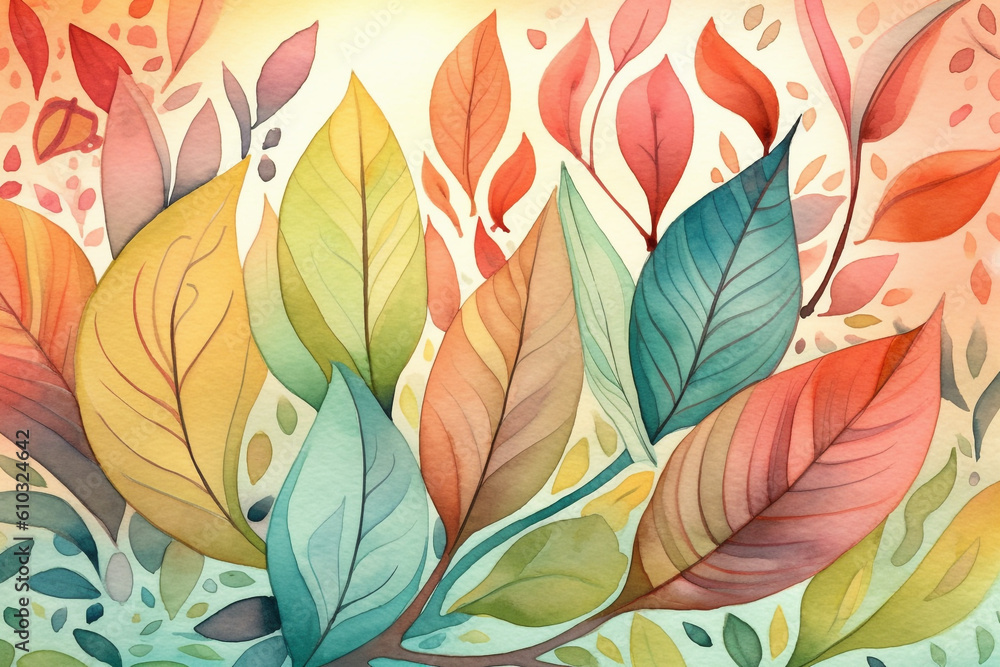 Valentine Background watercolor Generative AI Valentine Background watercolor Generative AI