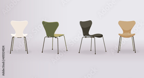 Modern Chair Vector Illustration