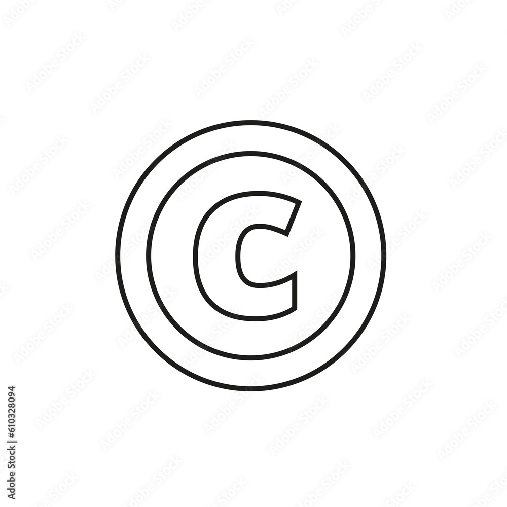 C Symbol trademark on Transparent Background
C Symbol trademark on Transparent Background
