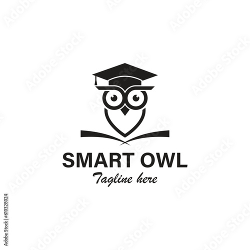Smart Owl Logo can be use for icon, sign, logo and etc