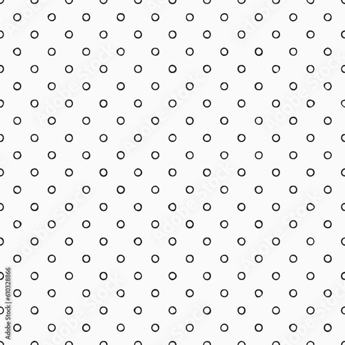 simple mini black hand drawn stroked dots diagonal line seamless pattern, page with a continuous square grid, quadrille, quad paper for background, banner, label, card, cover, texture. vector design.