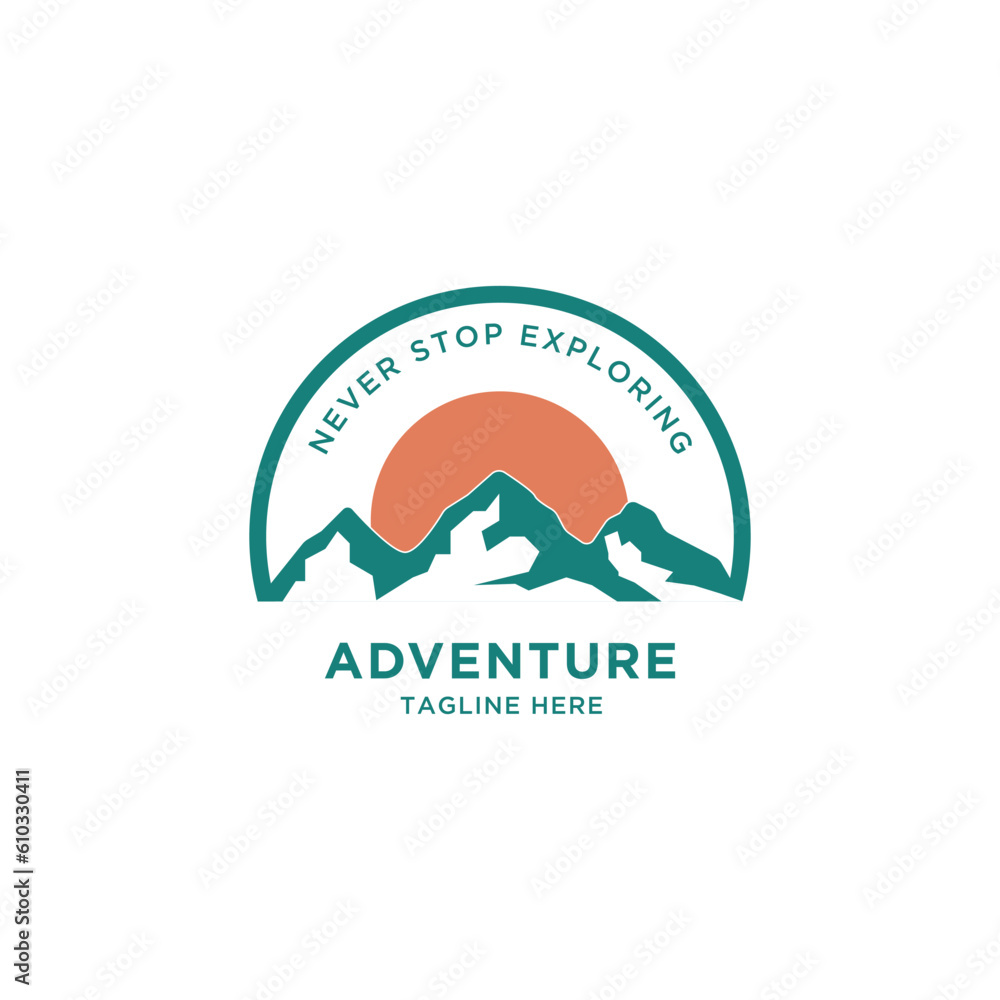 Fototapeta premium Adventure Mount template design
