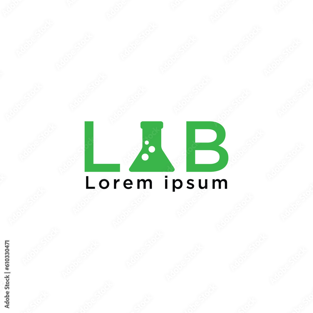 Latter lab logo design template vector Latter lab logo design template vector