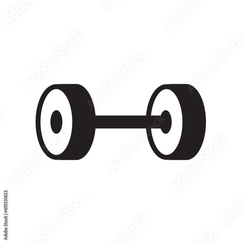 barbell icon design template vector isolated