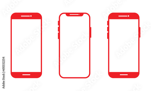 Mobile phone Icon vector. Simple flat symbol. 