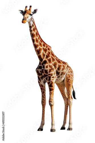 A Giraffe isolated on transparent background - Generative AI © Nhan
