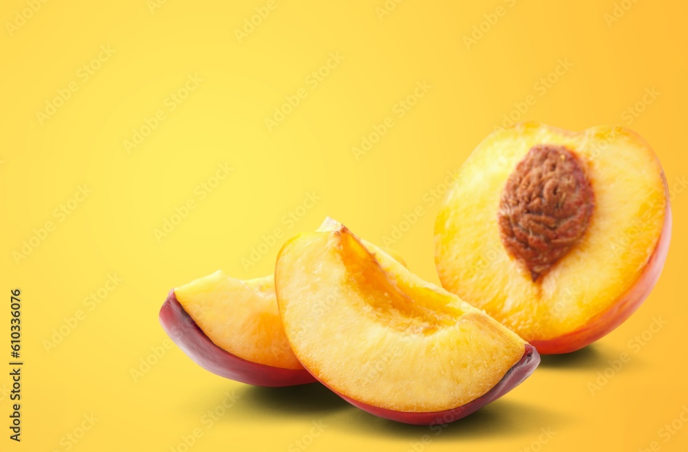 Fresh ripe sweet peach fruit Fresh ripe sweet peach fruit