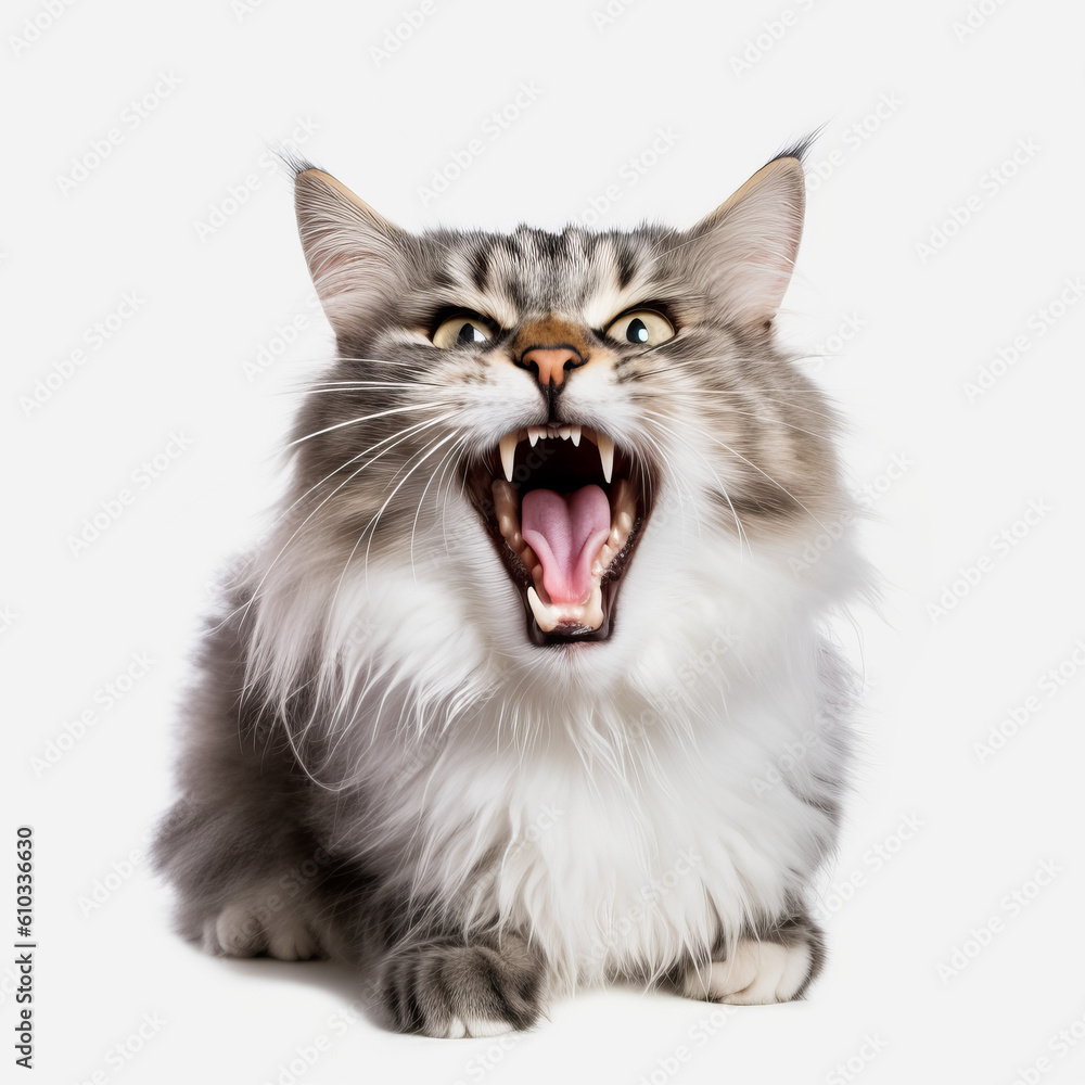 Angry cat Stock Photo by ©atveretinova 40828153