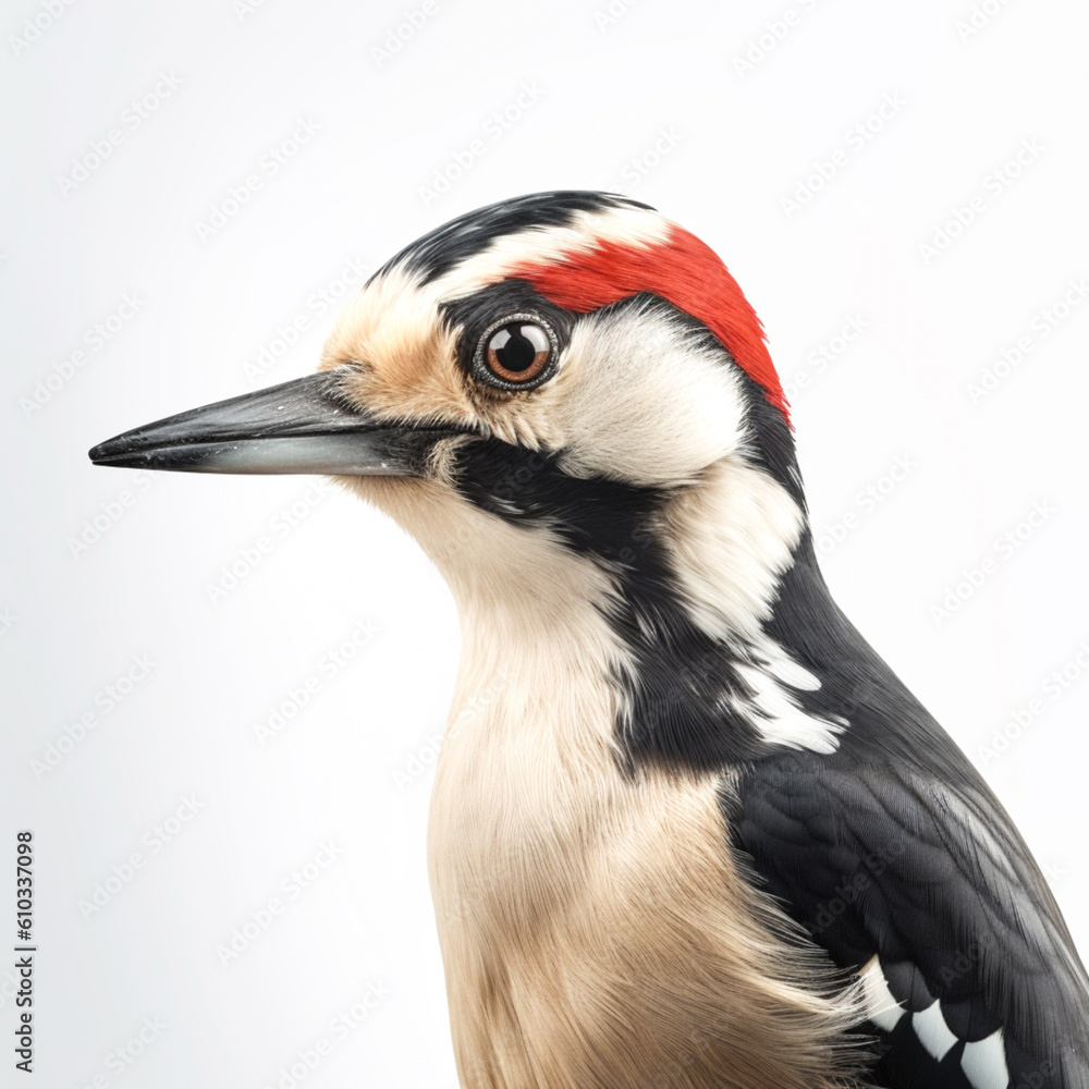 Obraz premium Great spottet Woodpecker Portrait,
