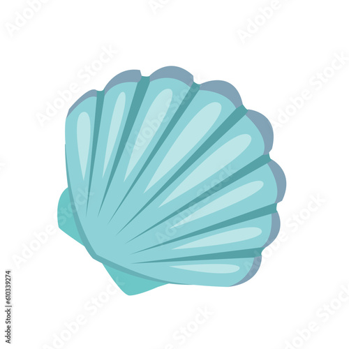 illustration of a seashell in realism